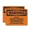 Signmission Ethanol Extremely Flammable Avoid Breathing OSHA Warning Sign, Vinyl Decal, 10in W x 7in L, 2PK OS-2PACK-WS-D-710-L-12121 - alternate 1